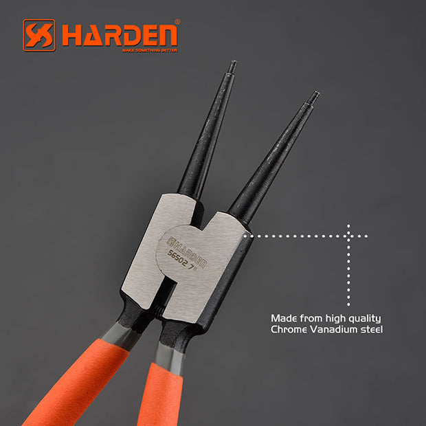 HARDEN 9" CIRCLIP PLIERS EXT STRAIGHT JAW