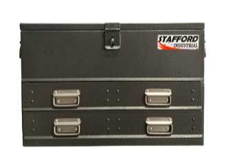 STAFFORD INDUSTRIAL TC700 SERIES 2 DRAWER BLACK FLAT TOP TOOL BOX