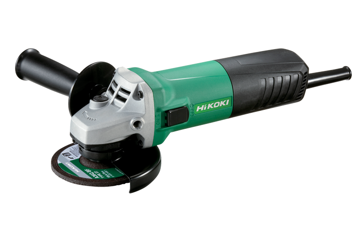 HIKOKI100MM ANGLE GRINDER WITH SLIDE SWITCH AND CARRY CASE, 730W