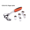 HARDEN 77PCE METRIC 1/2" & 1/4" DR SOCKET SET