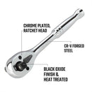 WORKPRO 3 IN 1 RATCHET HAND (1/4", 3/8" & 1/2")