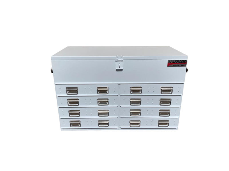 STAFFORD INDUSTRIAL WHITE 1100MM 8 DRAWER UTE BOX