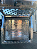 STAFFORD INDUSTRIAL DOGBOX 900MM X 1780MM X 860MM CHECKER PLATE CANOPY