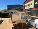 STAFFORD INDUSTRIAL DOGBOX 900MM X 1780MM X 860MM CHECKER PLATE CANOPY