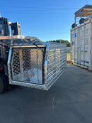 STAFFORD INDUSTRIAL DOGBOX 900MM X 1780MM X 860MM CHECKER PLATE CANOPY