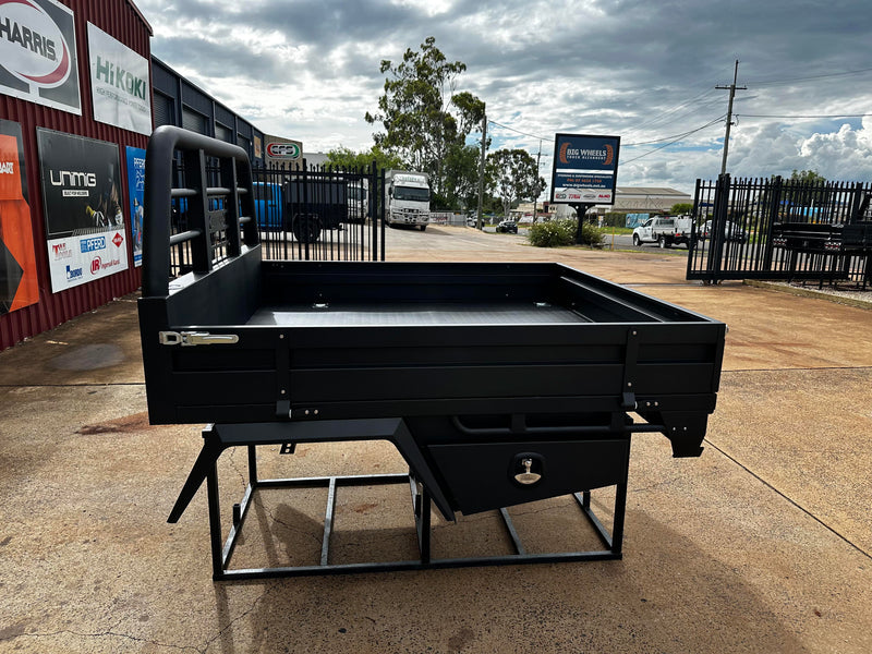 STAFFORD 1800MM DUAL CAB UTE TRAY PACKAGE STEEL (25L WATER TANK & PUMP OPTIONAL EXTRAS SEE PHOTOS)