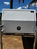 STAFFORD INDUSTRIAL UTE CANOPY 1200MM X 1780MM X 860MM ALU WHITE 2 DOOR  COPY 3MM