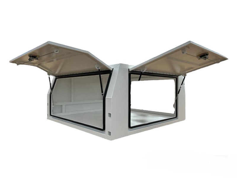 "NEW" (3MM) STAFFORD INDUSTRIAL CANOPY 3 DOOR WHITE 1800 x 1780 x 860MM