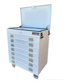 STAFFORD INDUSTRIAL TOOL TROLLEY WHITE 7 DRAW EXTREMELY HEAVY DUTY