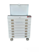 STAFFORD INDUSTRIAL TOOL TROLLEY WHITE 7 DRAW EXTREMELY HEAVY DUTY