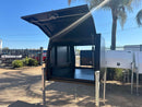 STAFFORD INDUSTRIAL UTE CANOPY 1200MM X 1780MM X 1000MM ALU BLACK 2 DOOR  COPY  3MM