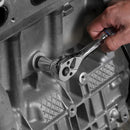 DURATECH 40-Piece Standard (SAE) and Metric Polished Chrome Mechanics Tool Set