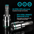 DURATECH 21-Piece Star & Hex  Bit Socket Set