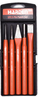 HARDEN 5PC PUNCH AND CHISEL SET