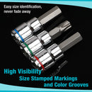 DURATECH 21-Piece Star & Hex  Bit Socket Set