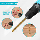 DURATECH 21PC TITANIUM DRILL SET