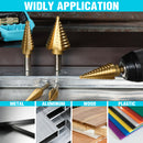 DuraTech 6PC step drill bit and automatic center punch set with tough case small