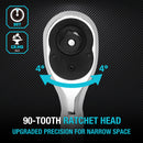 DURATECH 3PC STUBBY RATCHET SET