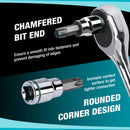 DURATECH 21-Piece Star & Hex  Bit Socket Set