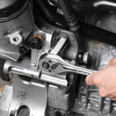 DURATECH 40-Piece Standard (SAE) and Metric Polished Chrome Mechanics Tool Set