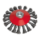 KSEIBI BEVEL TWIST WIRE BRUSH 5" 125MM