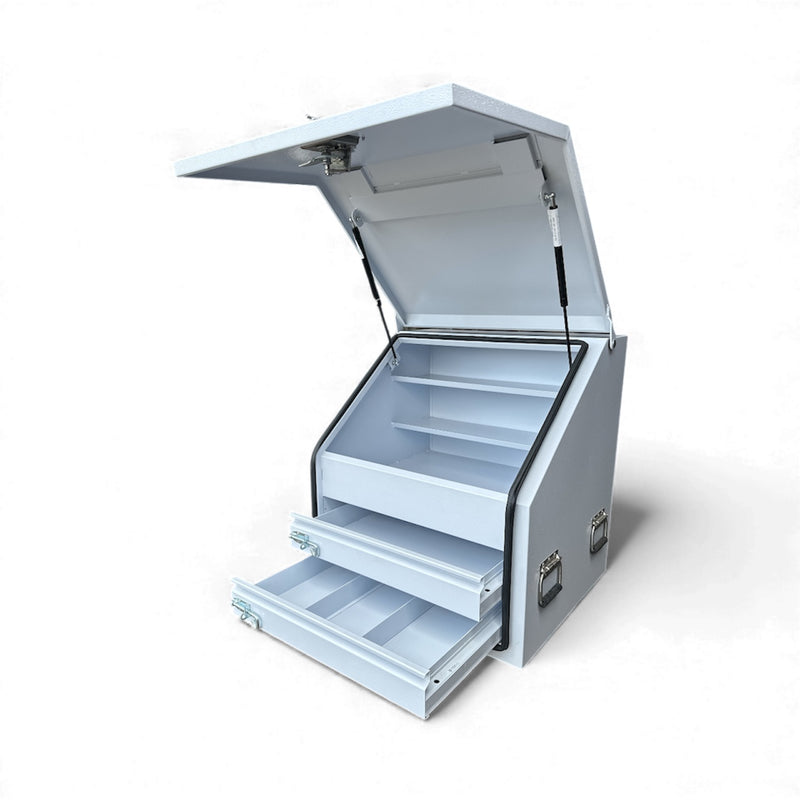 STAFFORD INDUSTRIAL TC700 SERIES 2 DRAWER FULL FRONT WHITE TOOL BOX