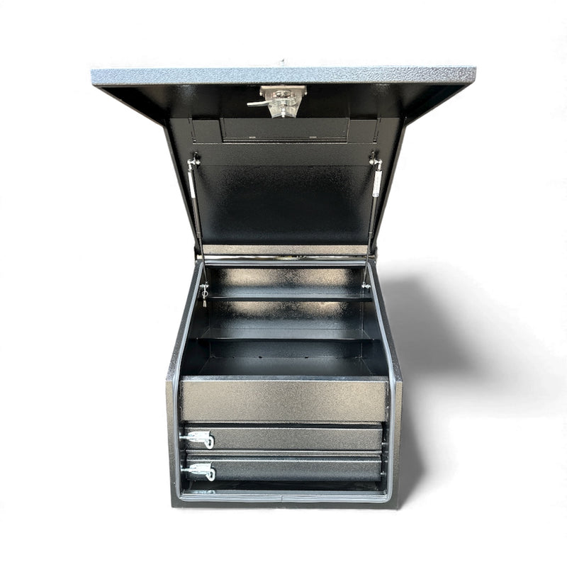 STAFFORD INDUSTRIAL TC700 SERIES 2 DRAWER FULL FRONT BLACK TOOL BOX