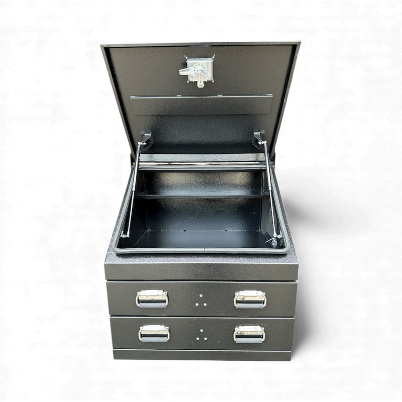 STAFFORD INDUSTRIAL TC700 SERIES 2 DRAWER LARGE ANGLED BLACK TOOL BOX