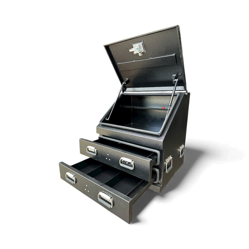 STAFFORD INDUSTRIAL TC700 SERIES 2 DRAWER LARGE ANGLED BLACK TOOL BOX