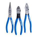 3PCE VINYL GRIP PLIER SET
