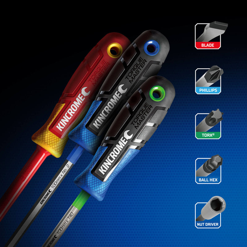 KINCROME TorqueMaster® Blade VDE Screwdriver 3 x 100mm