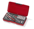 TENG 36PCE 1/4" DR. METRIC REG/DEEP SOCKET SET
