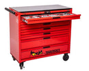 TENG 622PCE 37" 7 DRAWER ROLL CABINET TOOL KIT, METRIC & IMPERIAL, PS TRAYS, RED