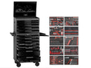 TENG 741PCE 26"12 DRAWER STACK TOOL KIT, METRIC & IMPERIAL, EVA TRAYS, BLACK