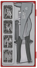 TENG 81PCE H/DUTY RIVET GUN SET W/RIVETS - TC-TRAY