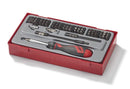 TENG 74PCE MD RATCHET SCREWDRIVER BITS SET - TC-TRAY