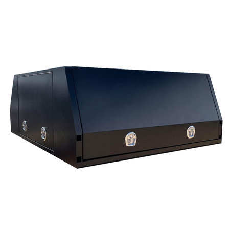 STAFFORD INDUSTRIAL RAM CANOPY 3 DOOR BLACK 2000MM X 2050MM X 840MM