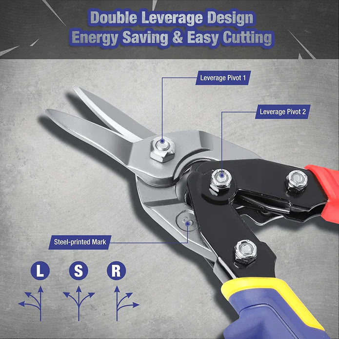 WORKPRO 3PC 250MM (10") AVIATION SNIP SET