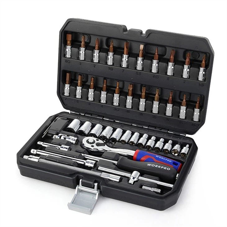 WORKPRO 46PC 1/4"DR SOCKET SET