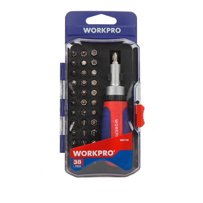 WORKPRO 38PC RATCHETING SCREWDRIVER