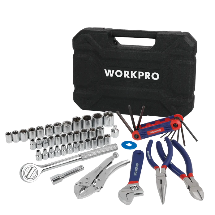 WORKPRO 52 PC TOOL AND SOCKET SET IN BMC