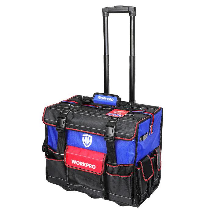 WORKPRO 450MM (18") HEAVY DUTY ROLLING TOOL BAG