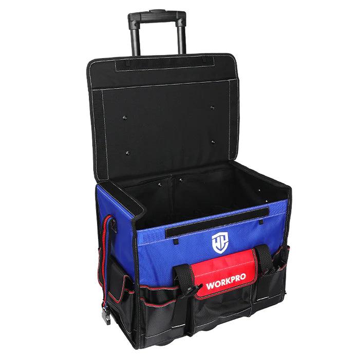 WORKPRO 450MM (18") HEAVY DUTY ROLLING TOOL BAG