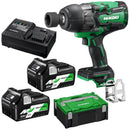36V Brushless 1650Nm High Torque 12.7mm (1/2") Impact Wrench Kit