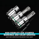 DURATECH 23-Piece Internal & External Star Bit Socket Set