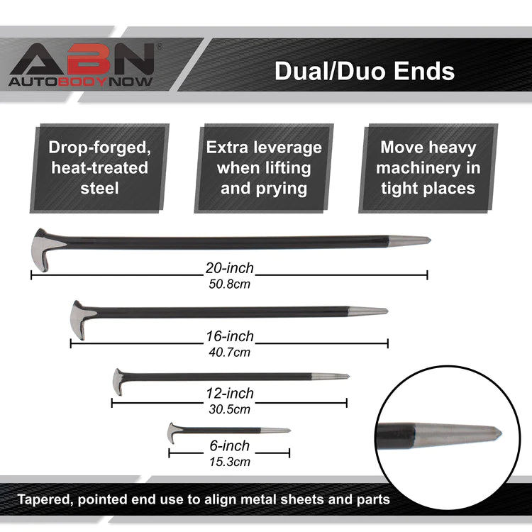 ABN 4PCE ROLLING PRY BAR SET