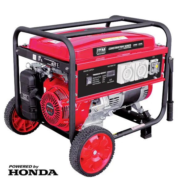 ITM 7.5KVA GENERATOR PETROL 6000 WATT PEAK WITH HONDA GX390 ENGINE & 25L TANK