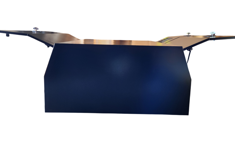 STAFFORD INDUSTRIAL CANOPY WITH 1/4 DOGBOX 3 DOOR BLACK 1800 x 1780 x 860MM 3MM