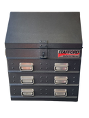 STAFFORD INDUSTRIAL TC550 SERIES UTE BOX 3 DR BLACK UTE BOX ANGLED