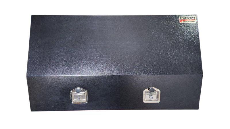 STAFFORD INDUSTRIAL 1220MM FULL FRONT ANGLED BLACK TOOL BOX